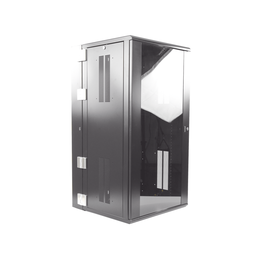 Gabinete PanZone de Montaje en Pared, de 19in, Puerta con Ventana de Seguridad, 26 UR, 635mm de Profundidad, Color Negro - Image 4