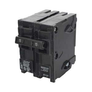 Interruptor automático enchufable tipo QP 2 polos, 15 amp