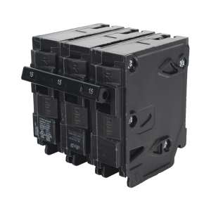 Interruptor automático enchufable tipo QP 3 polos, 15 amp