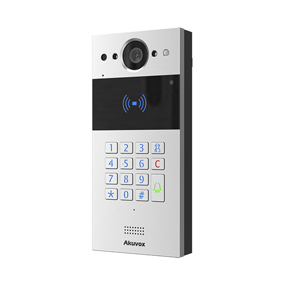Videoportero SIP / Teclado y Lector de Tarjeta / Notificación App / Notificación Llamada Telefónica / Configuración en la Nube / POE / IP65 / Cámara de 2 MP / NFC / PIN Temporal para Visitas / Control de 2 Puertas - Image 3