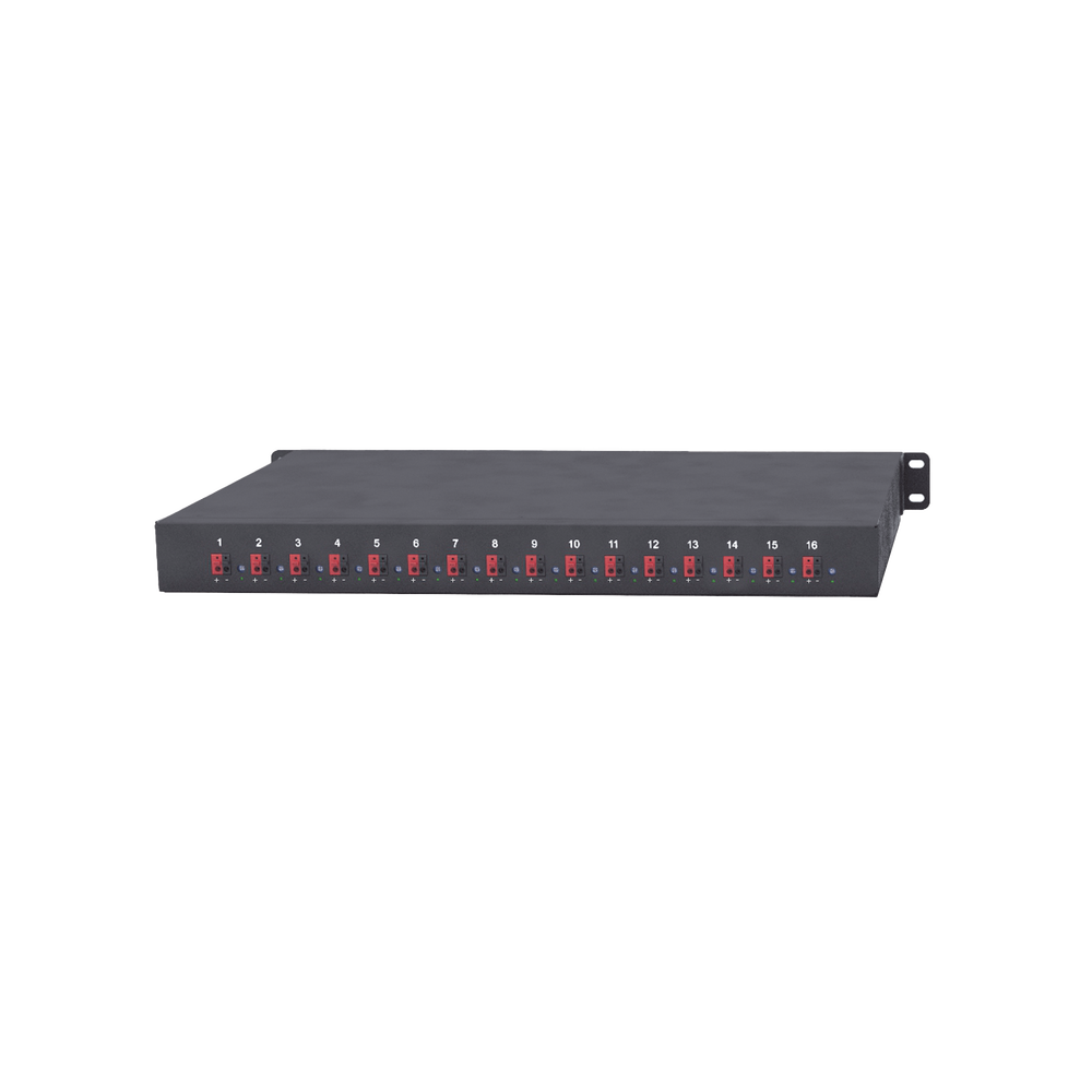 Fuente 12 Vcc / Industrial / tipo RACK / 20 Amperes / 16 salidas / 1.25 Amperes por salida administrada / 2.5 Amperes por salida máxima - Image 2