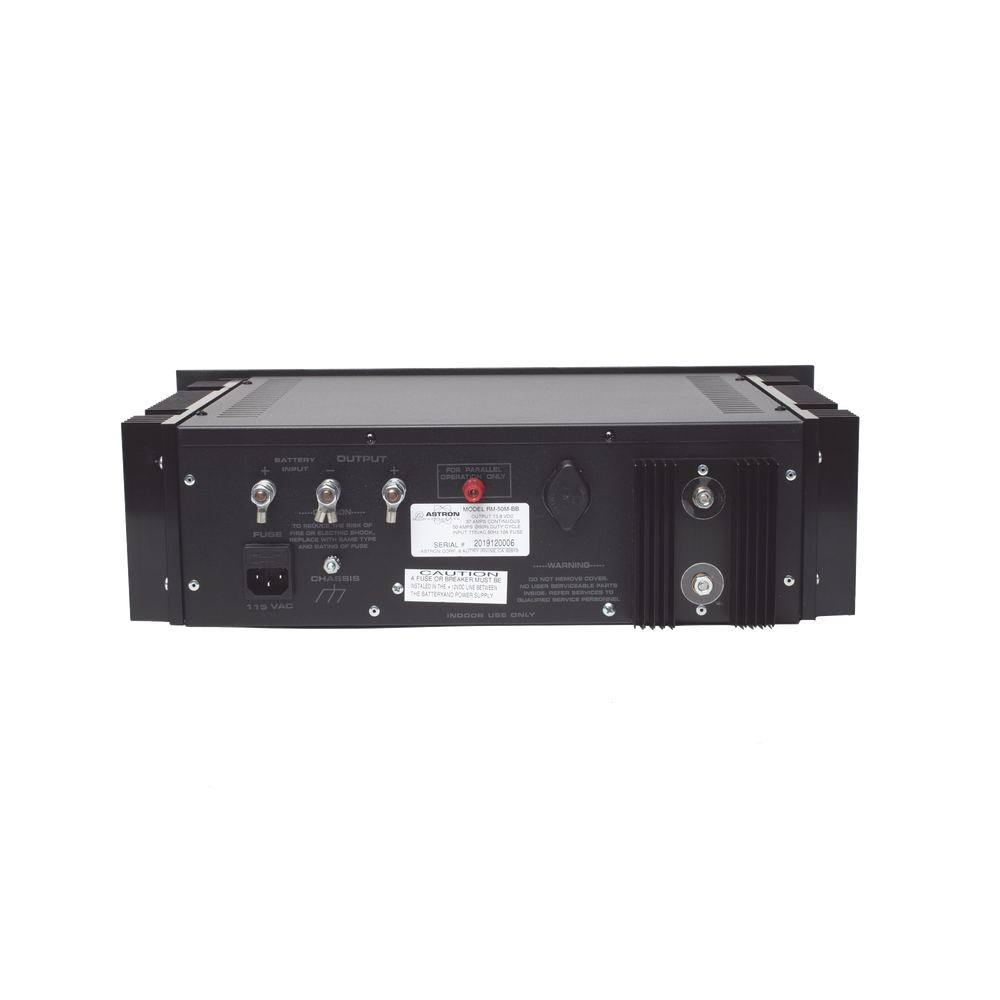 Fuente de poder 13.8Vcc, 50A, lineal regulada con circuito cargador de baterías, medidores, para instalación en rack - Image 5