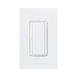 (RadioRA2) Switch on/off RRD-8S-DV-WH de doble voltaje, un solo polo 120V/, 8A/, 1/10HP 3A en motores, apaga y enciende iluminación ó motor, NO requiere cable neutro.