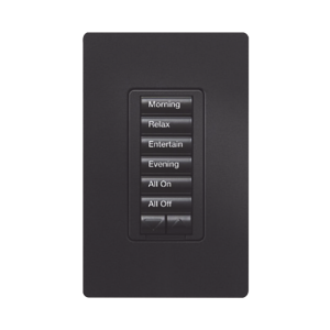 Teclado hibrido seetouch, 6 botones, 2 botones subir/bajar, intensidad 120V/450W, color blanco.