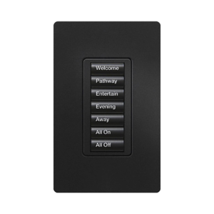 (RadioRA2) Teclado seetouch 7 botones, programe escenas diferentes en cada botón.