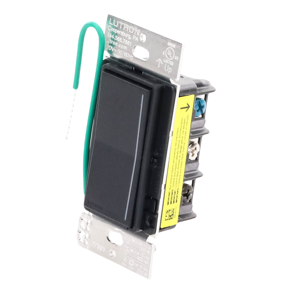 (RadioRa3) Atenuador táctil Sunnata Dimmer PRO color negro satin, requiere cable neutro / soporta 250W LED - Image 4