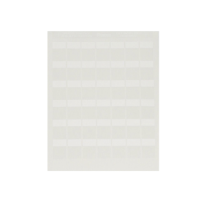 Paquete de Hojas con 2500 Etiquetas de Identificaci?n Auto-Laminadas para Impresora L?ser/Inyecci?n de Tinta, para Cables de 4.1 a 8.1 mm de Di?metro (10 - 6 AWG), Color Blanco