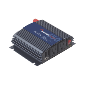 Inversor de Corriente Onda Modificada (CD-CA). Potencia Nominal 450 W, Ent:12Vcc, Sal: 115Vca 60 Hz.