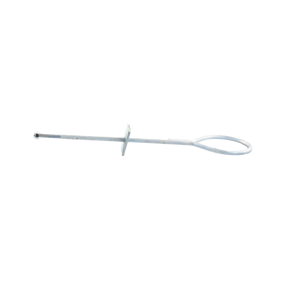 Ancla de Losa o Pared de 63-65 cm. de 13 cm diámetro de argolla. Galvanizado Electrolítico. - Image 2