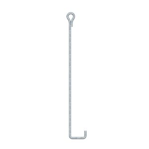 Ancla de Suelo con Ojo de Llave Ø 3/4" x 150 cm, Galvanizado por Inmersión en Caliente.