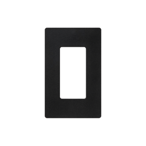Tapa Color Negro Satin para interruptor o dimmer Lutron, 1 gang, limpio y moderno