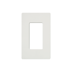 Tapa Color Blanco Satin para interruptor o dimmer Lutron, 1 gang, limpio y moderno