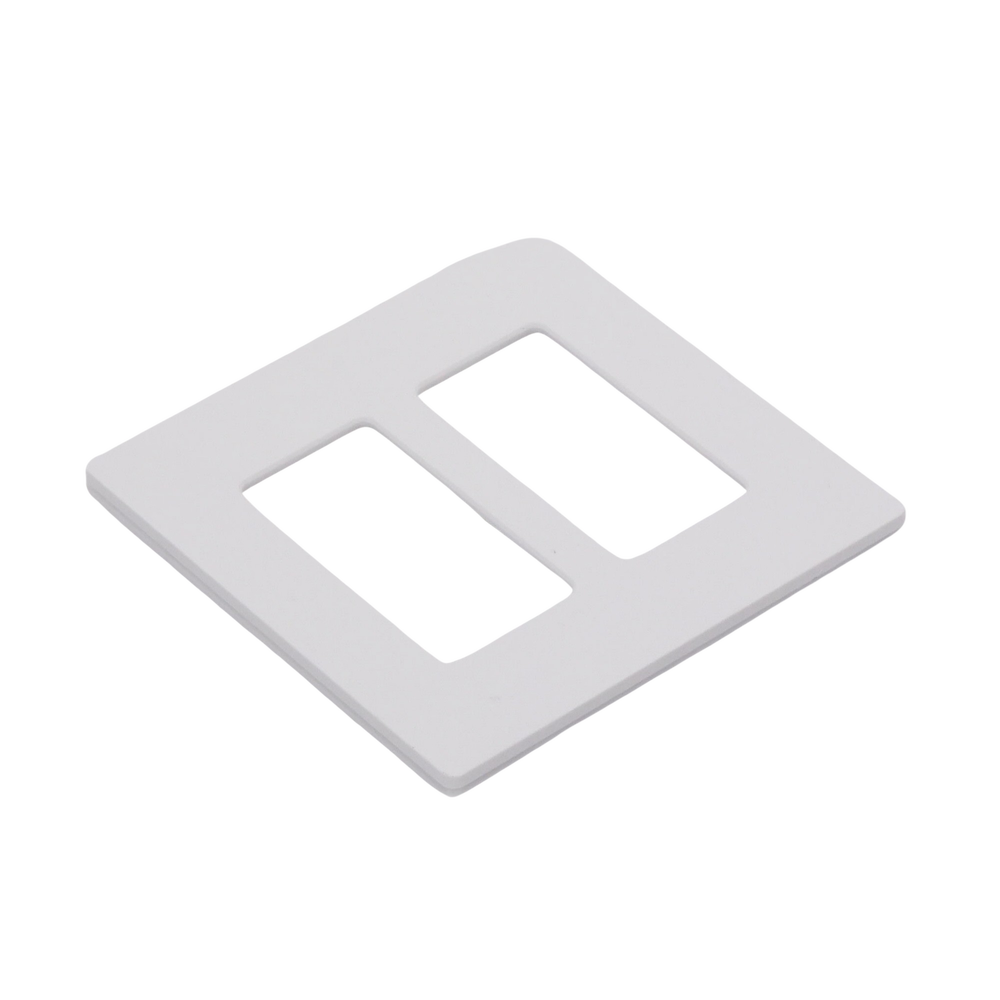 Tapa Color Blanco Satin Snow para interruptor o dimmer Lutron, 2 gang, limpio y moderno - Imagen 4