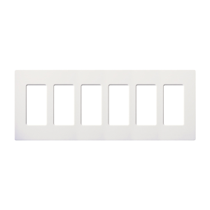 Placa 6 espacios pata dimmer o apagadores Lutron