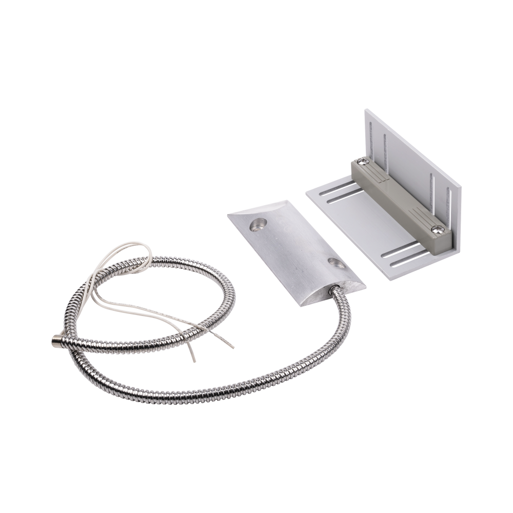 Contacto magnético para piso uso rudo con 55cm de cable blindado / GAP 75mm / Placa de montaje de "L". - Image 2