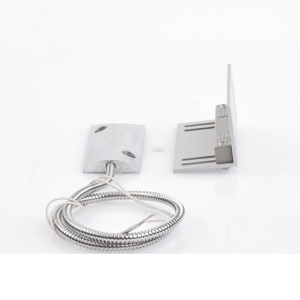 Contacto magnético para piso uso rudo con 55cm de cable blindado / GAP 75mm / Placa de montaje de "L". - Image 5