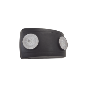 Luz de Emergencia Dual LED ultra compacta/150 lúmenes/Luz fría/Batería de Respaldo Incluida/Botón de test / Color Negro
