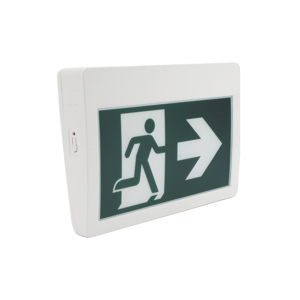 Letrero LED de Señalización de salida "Hombre Corriendo"/ Alto brillo / Uso en pared, lateral o techo / Batería de Respaldo Incluida con hasta 120 minutos de duracion - Image 3