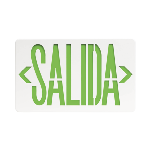 Letrero LED DUAL de SALIDA Universal con alto brillo/uso en pared, lateral o techo/Batería de Respaldo Incluida.