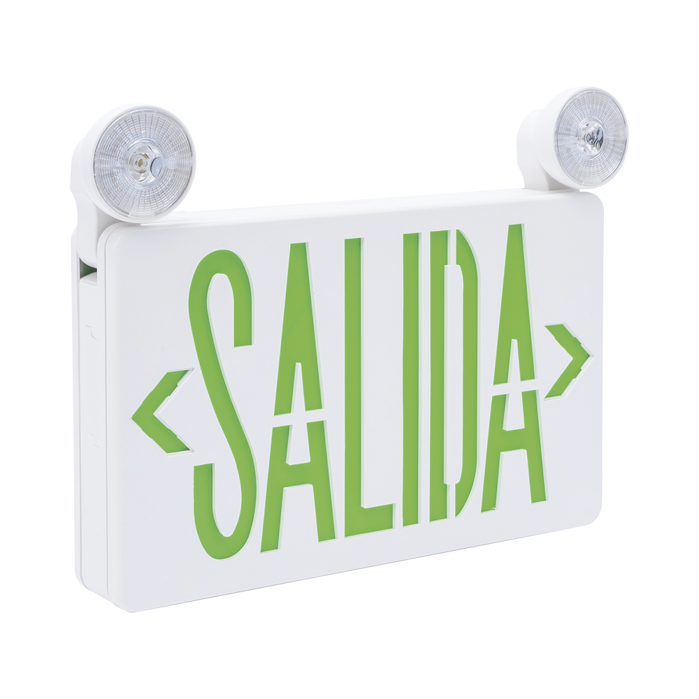 Letrero de Emergencia LED DUAL de SALIDA con Luz de Emergencia/Montaje Universal (pared, lateral o Techo)/Batería de Respaldo Incluida - Image 3