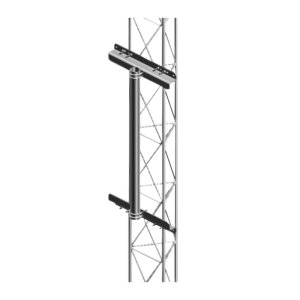 Mástil Robusto de 1 metro para Instalación en torre de tramo STZ30G, STZ35G y STZ45G (Galvanizado por Inmersión en Caliente).