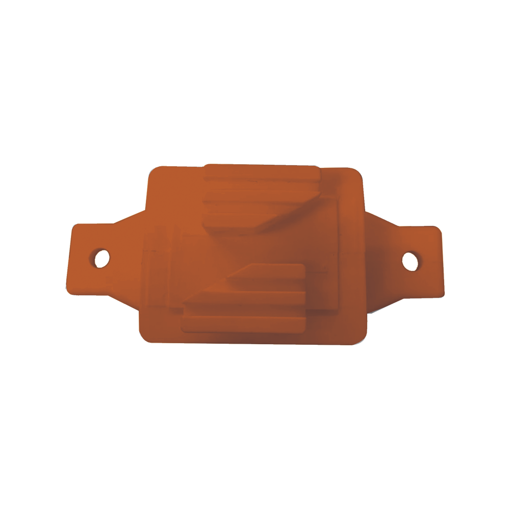 Aislador de Paso color Naranja reforzado para cercos eléctricos, resistente al clima extremoso - Image 2
