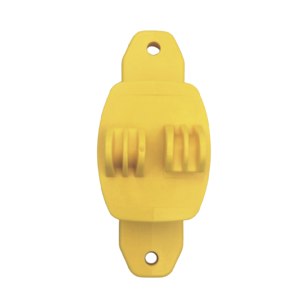 Aislador de Paso color Amarillo reforzado para cercos eléctricos, resistente al clima extremoso - Image 5