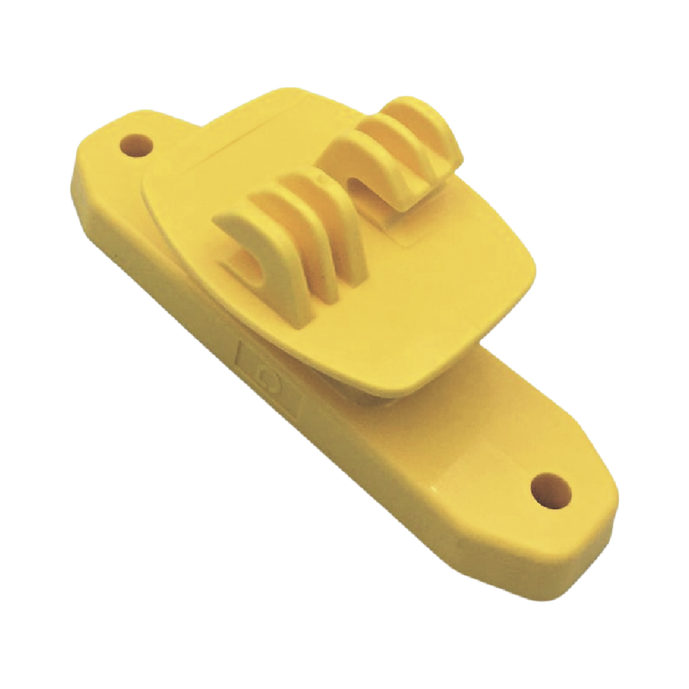 Aislador de Paso color Amarillo reforzado para cercos eléctricos, resistente al clima extremoso - Image 6