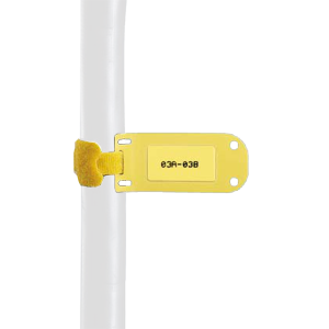 Paquete de 25 Marcadores de Identificación Autolaminados, de 33.3 x 76.2 mm, Uso Interior/Exterior, Color Amarillo