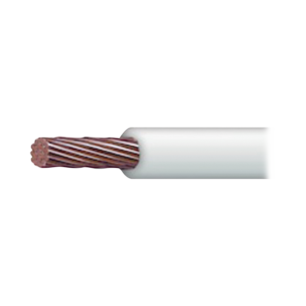 Cable El?ctrico 16 AWG Color Blanco, Conductor de Cobre Suave Cableado. Aislamiento de PVC, Auto-Extinguible. Bobina de 100 Metros (328.08 Pies)