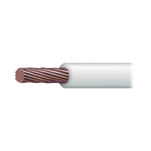 Cable El?ctrico 18 AWG Color Blanco, Conductor de Cobre Suave. Aislamiento de PVC, Auto-Extinguible. Bobina de 100 Metros (328.08 Pies)