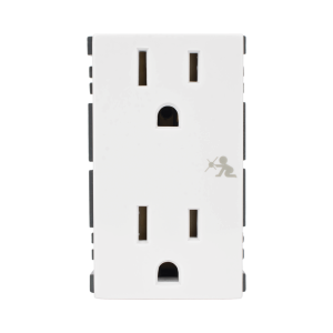 Módulo Dúplex de Contactos Eléctricos 10A 127V Color Blanco / Compatible con Cajas para Pavimento SM-CPAV-2 y SM-CPAV-4 / Requiere Adaptador SM-ADAP-FP para Fijación / Modelo 25424-30