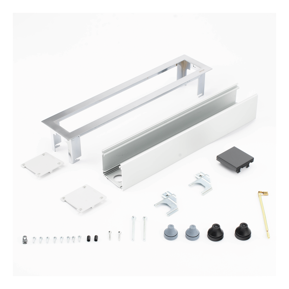 Caja Para Instalación en Escritorio para Voz, Datos o Contactos Eléctricos / Capacidad para 4 Módulos / Salida de Cables Posterior / Los Módulos se Adquieren Aparte / (KFC134/14CY) - Image 3