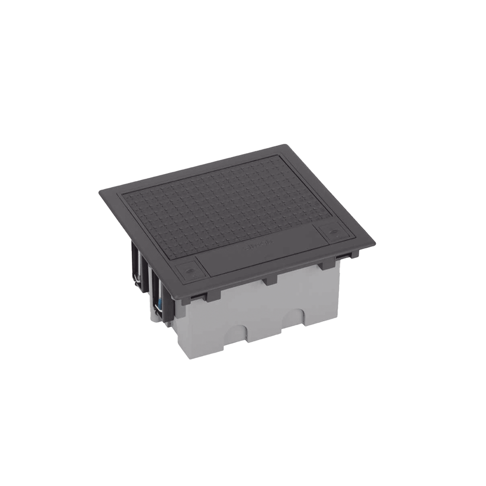 Caja de Suelo Simon Serie S / Para Voz, Datos o Contactos El?ctricos / Capacidad para 2 M?dulos / Con Registro Integrado para Fijaci?n en Concreto / Profundidad Ajustable de 70 a 100 mm (2.76 a 3.94 pulgadas) / Alta Resistencia Mec?nica y T?rmica - Image 2