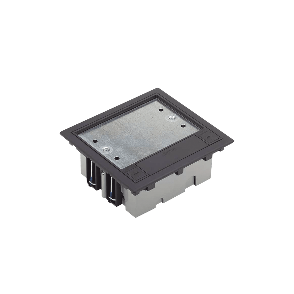 Caja de Suelo Simon Serie S / Para Voz, Datos o Contactos El?ctricos / Capacidad para 2 M?dulos / Con Registro Integrado para Fijaci?n en Concreto / Profundidad Ajustable de 70 a 100 mm (2.76 a 3.94 pulgadas) / Alta Resistencia Mec?nica y T?rmica - Image 3