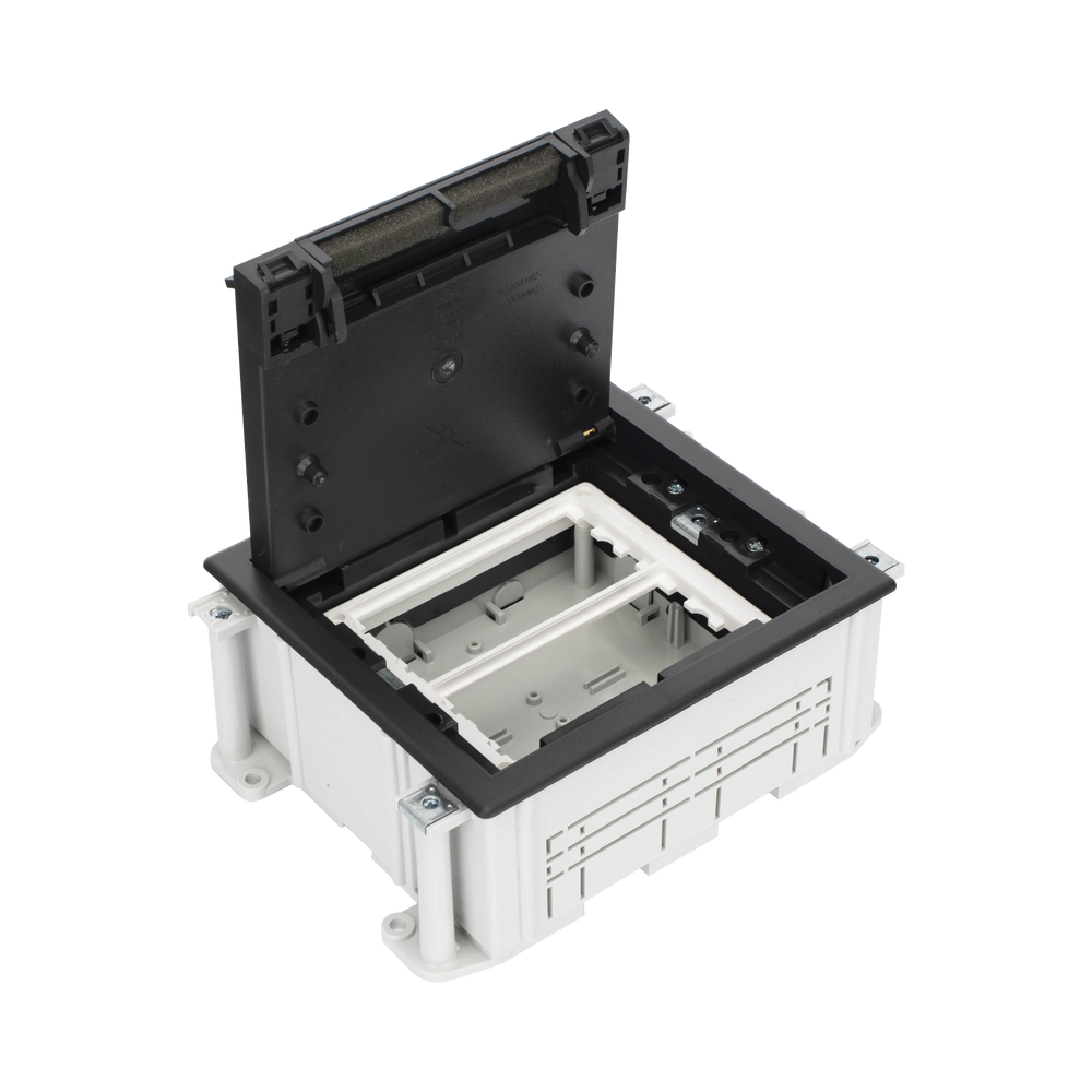 Caja de Suelo Simon Serie S / Para Voz, Datos o Contactos El?ctricos / Capacidad para 2 M?dulos / Con Registro Integrado para Fijaci?n en Concreto / Profundidad Ajustable de 70 a 100 mm (2.76 a 3.94 pulgadas) / Alta Resistencia Mec?nica y T?rmica - Image 5