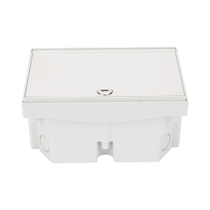 Caja de Suelo Estanca IP66 para Interior y Exterior / Protección contra Polvo y Agua / Sistema de Drenaje Integrado / Cierre Manual o de Seguridad / Alta Resistencia para Áreas Públicas