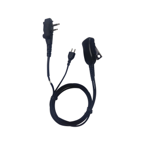 Micrófono audífono de 1 cable de fibra trenzada con sistema SNAP para radios Icom IC-F4003/4013/2000/4021/4031/4210/4230/IC-F14/3021/3013/3103/3003/1000/2000/S/T (con tornillos)