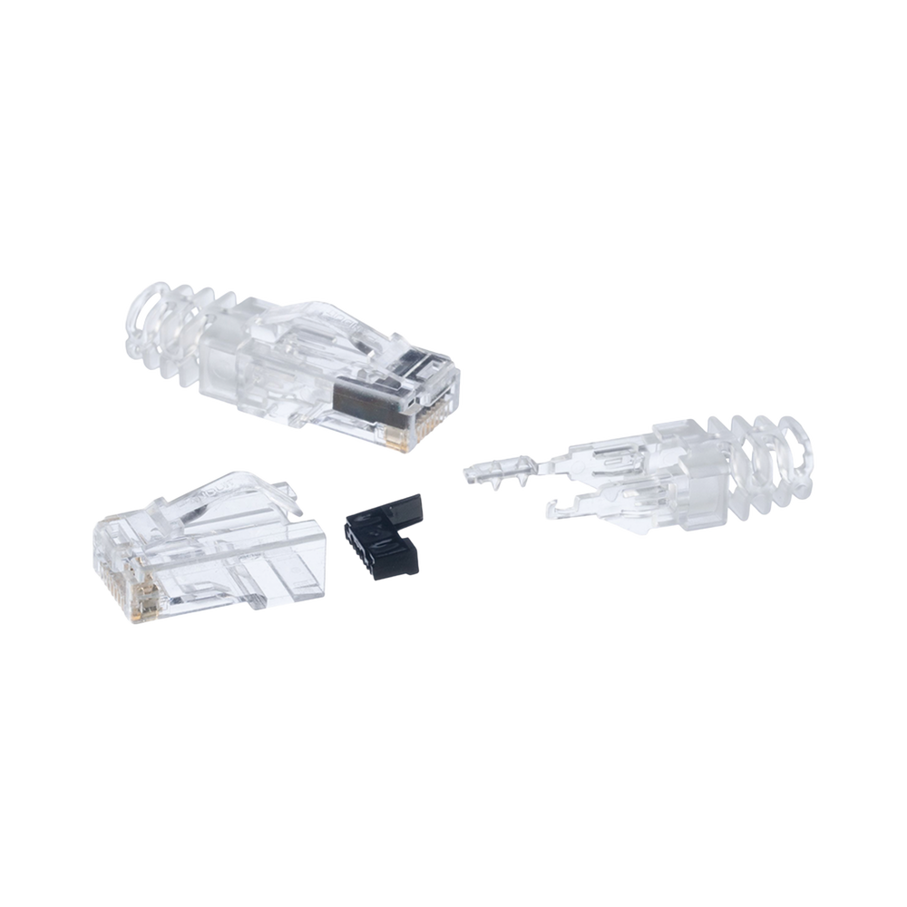 Plug RJ45 Cat6 de 3 Piezas, Para Cable UTP de Calibre 23-24 AWG, Chapado en Oro de 50 micras, Paquete de 100 Piezas - Image 2