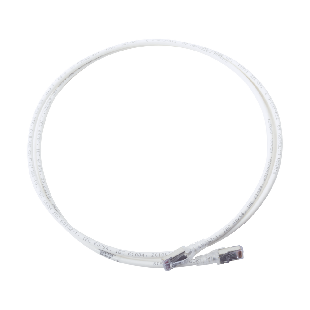 Patch Cord Skinny Cat6A Blindado S/FTP, 1.52 Metros (5 Pies), Di?metro Reducido 28 AWG, Color Blanco - Image 3