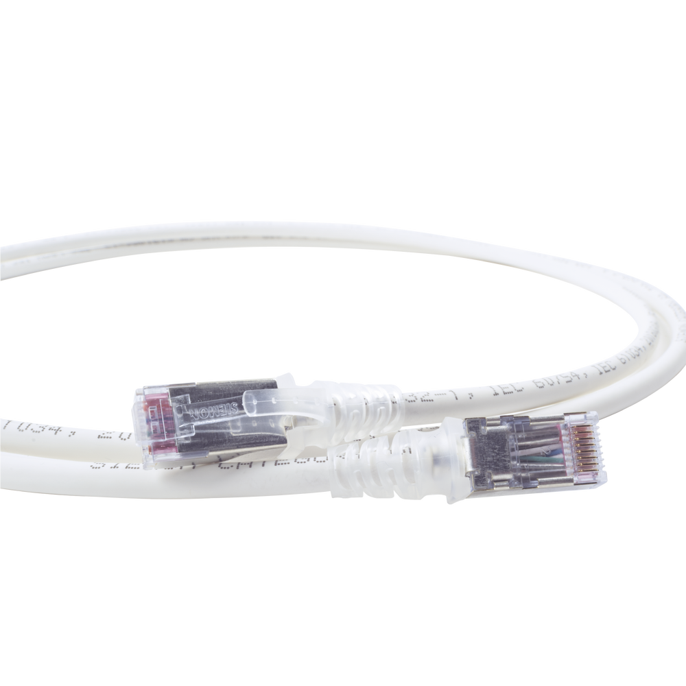 Patch Cord Skinny Cat6A Blindado S/FTP, 1.52 Metros (5 Pies), Di?metro Reducido 28 AWG, Color Blanco - Image 4