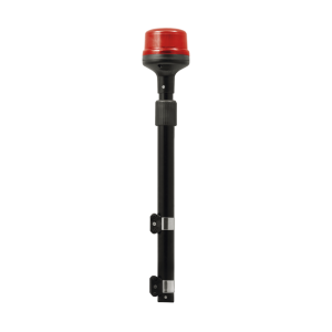 Luz Telescópica para Motocicletas, 8 LED, Roja, SAE Clase I