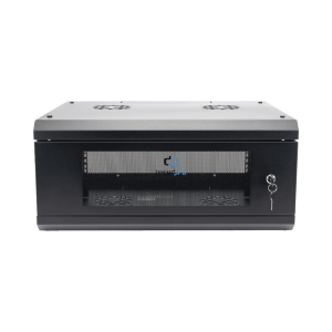 Gabinete de Pared con Puerta de Cristal Templado, 635mm de Profundidad, 4U Rack de 19'', Acero Reforzado