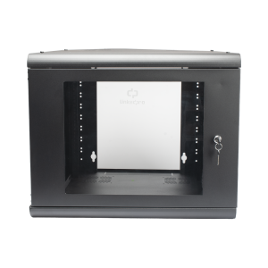 Gabinete de Pared 9U de 635 mm de Profundidad, Rack de 19 in en Acero Reforzado: Compacto y Resistente para Soluciones Profesionales