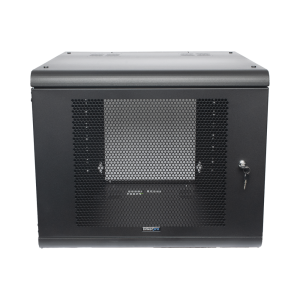 Gabinete de Pared con Puerta Perforada, 635mm de Profundidad, 9U Rack de 19 in, Acero Reforzado