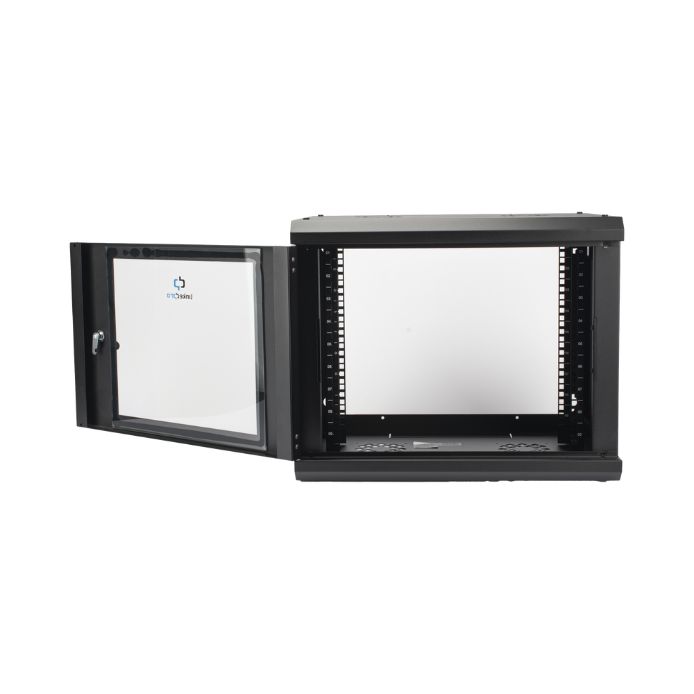 Gabinete de Pared con Puerta de Cristal Templado, 635mm de Profundidad, 9U Rack de 19'', Acero Reforzado - Image 5