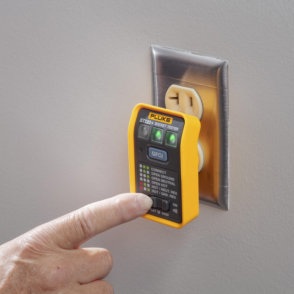 Probador de Tomacorriente Eléctrico Estándar o GFCI con Señal Acústica, Con LEDs de Alto Brillo y Gráfico Incluido Para Verificar Rápida y Fácilmente el Cableado - Image 4
