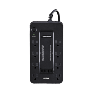 UPS de 425 VA/255 W, Topología Standby, Entrada 120 Vca NEMA 5-15P, Tipo Gabinete Compacto, Con 8 Tomas NEMA 5-15R