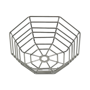 Rejilla de acero Web Stopper® para protección de detectores de humo de vandalismo y accidentes. Bajo perfil, montaje empotrado.
