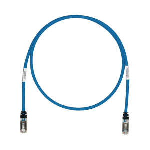 Patch Cord Cat6A, Blindado S/FTP, CM/LS0H, 3.05 Metros (10 Pies), Color Azul